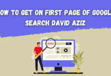 how to get on first page of google search david aziz