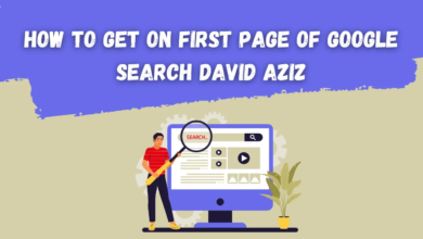 how to get on first page of google search david aziz